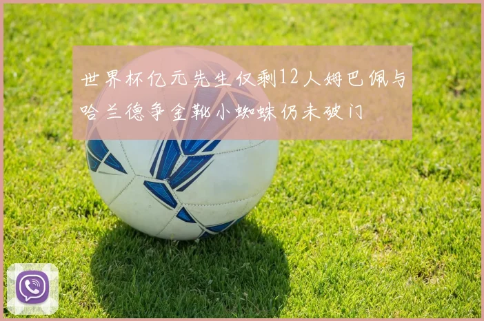 世界杯亿元先生仅剩12人姆巴佩与哈兰德争金靴小蜘蛛仍未破门
