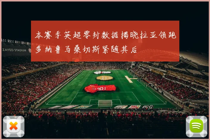 本赛季英超零封数据揭晓拉亚领跑多纳鲁马桑切斯紧随其后